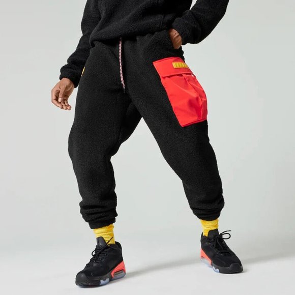 Nike Jordan Essential MS Statement Fleece Sherpa Pants Mens DC9730-010 - Picture 4 of 13